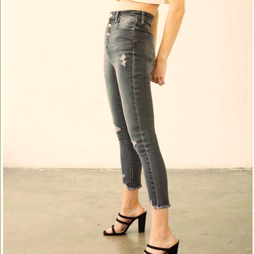 KanCan Ultra High Rise Ankle Skinny Jeans